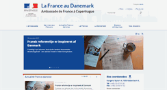 Desktop Screenshot of ambafrance-dk.org